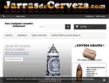 Tablet Screenshot of jarrasdecerveza.com